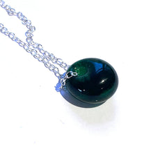 Green glass whisky bottle pendant