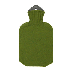 Lambswool Knit mini Hot Water Bottle - moss green