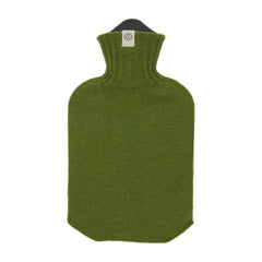 Lambswool Knit mini Hot Water Bottle - moss green