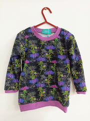 Long sleeved child t-shirt - thistle print (2-3 years)