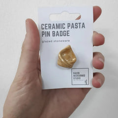 Tortellini Ceramic Pasta Pin Badge