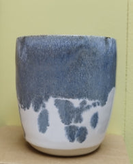 Large ceramic tumbler - coastal glaze