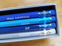 Pencil gift box set - wild swimming
