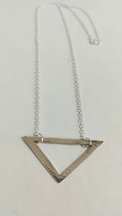 Sterling Silver triangle pendant
