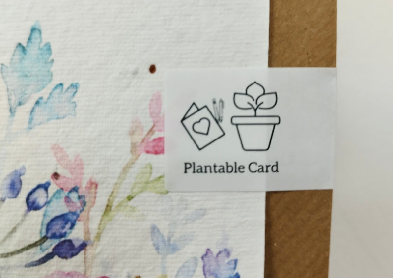 Plantable thinking of you card