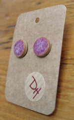 Ceramic plain stud earrings - different colours & sizes available