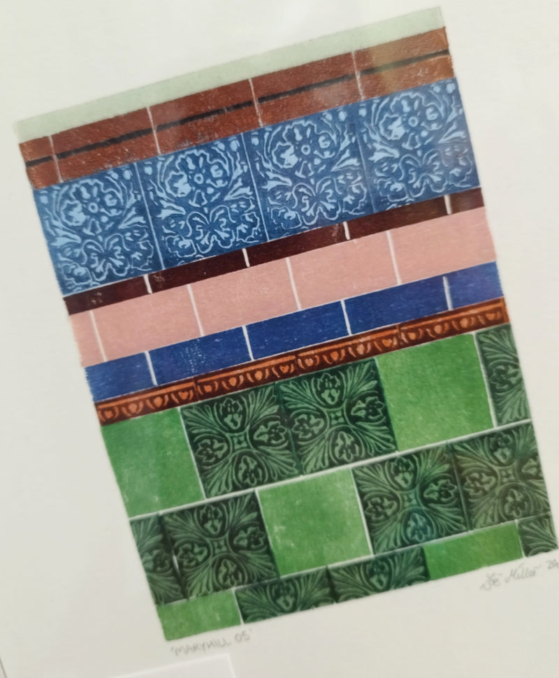 Tenement Tiles A4 print - Maryhill 05