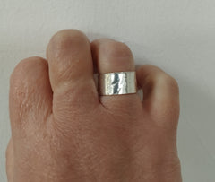 Silver open ring
