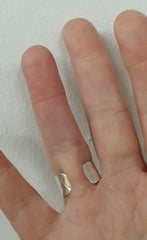 Silver open ring