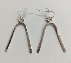 Sterling Silver wishbone earrings