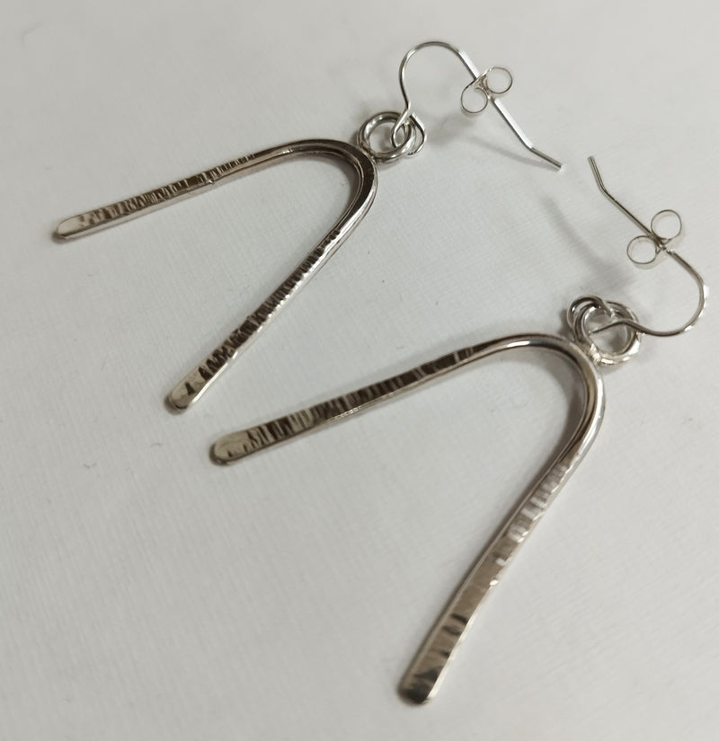 Sterling Silver wishbone earrings