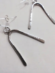 Sterling Silver wishbone earrings