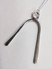 Sterling Silver wishbone pendant