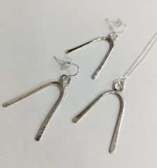 Sterling Silver wishbone earrings