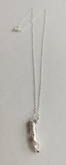 Silver rolled necklace