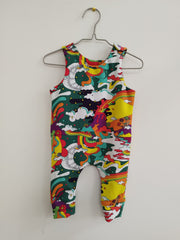 Romper suit - psychedelic print (0-6 months)