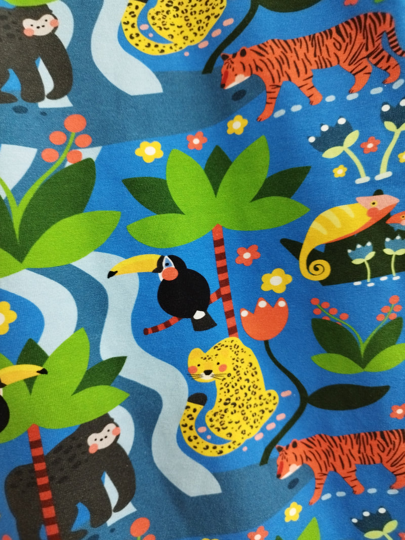 Romper suit - jungle animals print (0-6 months)
