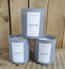 Highland Rose soy candle