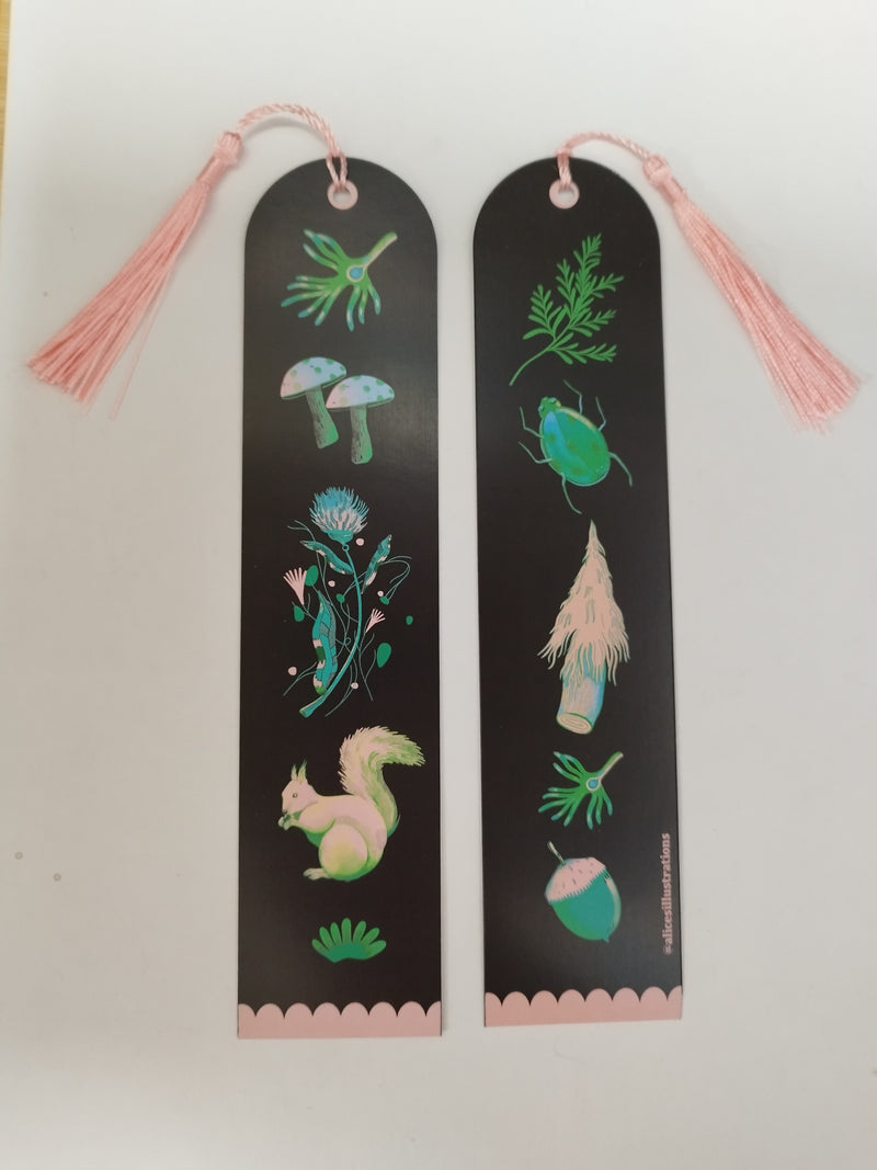 Illustrated bookmark