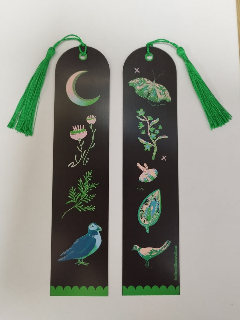 Illustrated bookmark