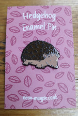 Hedgehog enamel pin badge