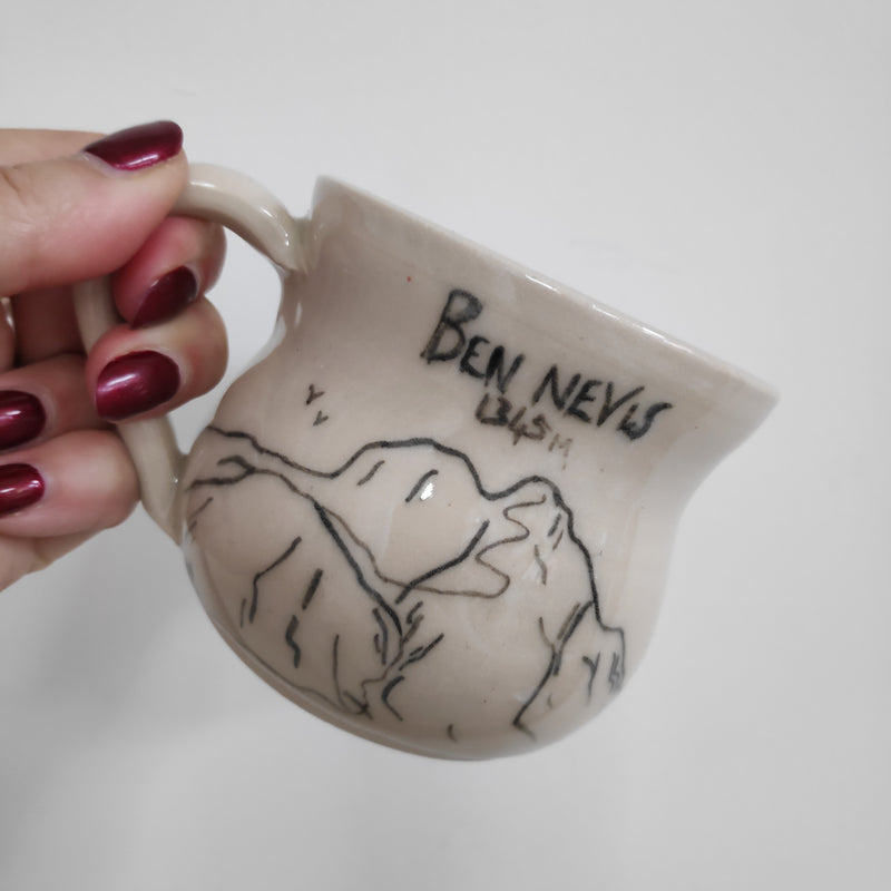 Hand painted mountain mug - Ben Nevis