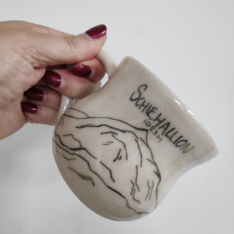 Hand painted mountain mug - Schiehallion
