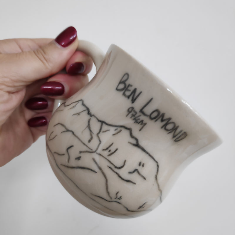 Hand painted mountain mug - Ben Lawers