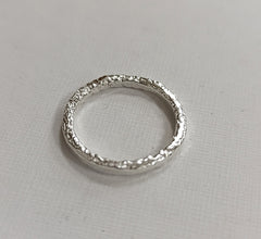 Sterling Silver reticulated ring