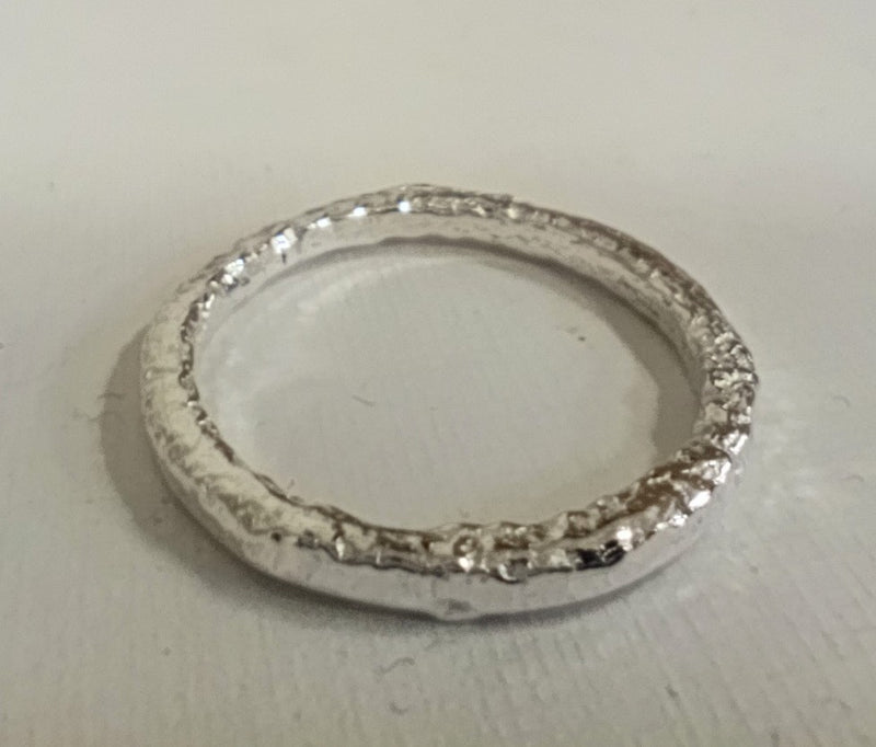 Sterling Silver reticulated ring