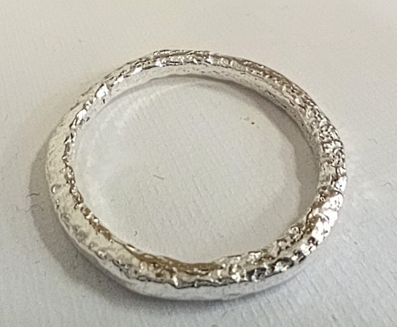 Sterling Silver reticulated ring