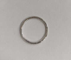 Sterling Silver simple hammered ring