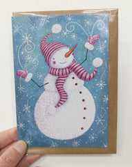 Let it Snow snowman card