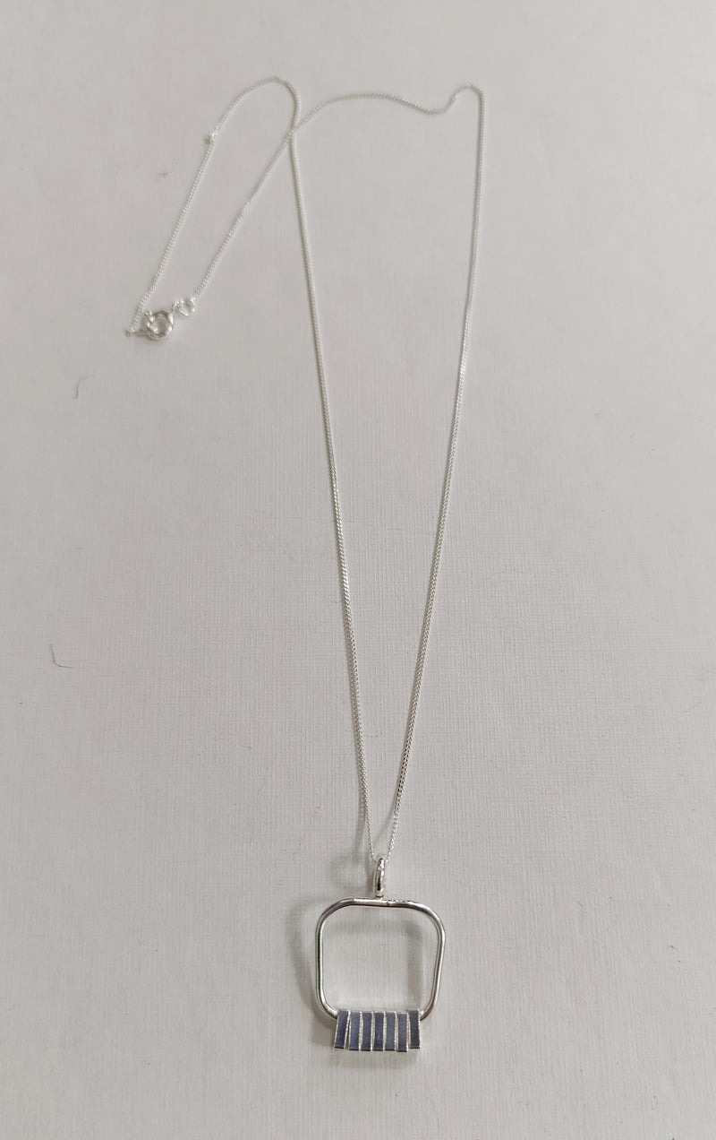 Sterling Silver 'motion' necklace