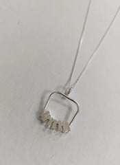 Sterling Silver 'motion' necklace