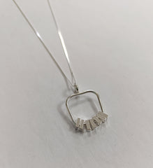 Sterling Silver 'motion' necklace