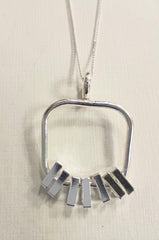 Sterling Silver 'motion' necklace