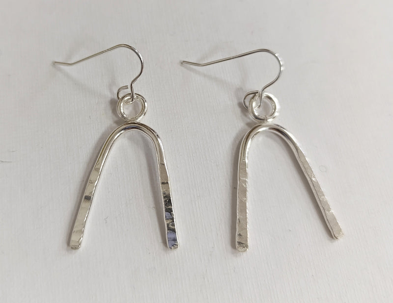 Sterling Silver wishbone earrings