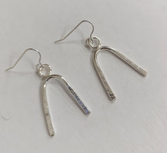 Sterling Silver wishbone earrings