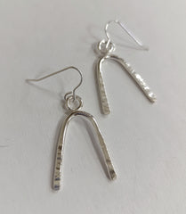 Sterling Silver wishbone earrings