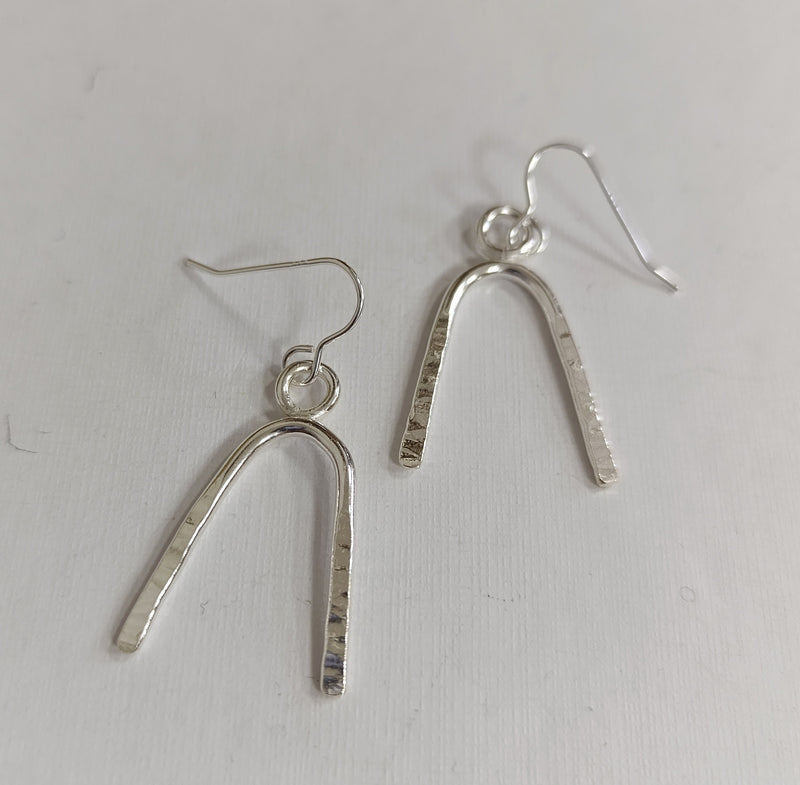 Sterling Silver wishbone earrings