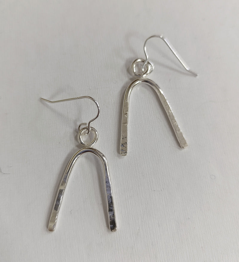 Sterling Silver wishbone earrings