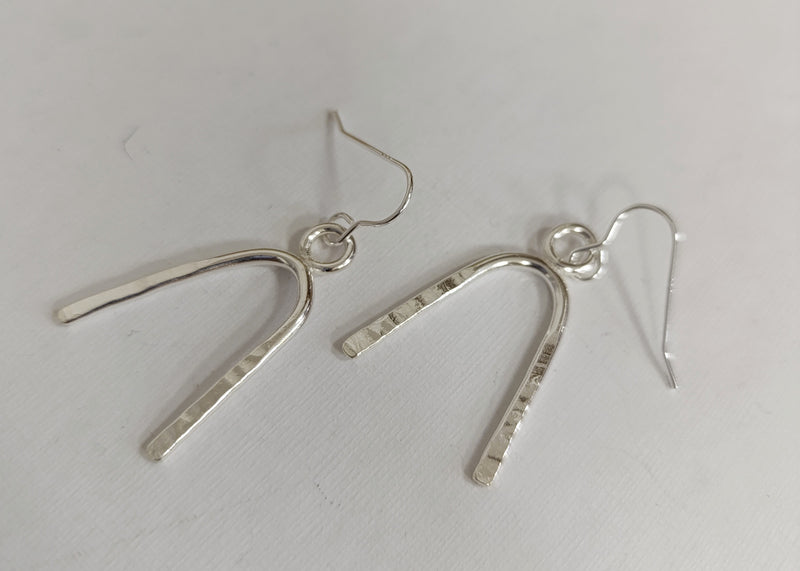 Sterling Silver wishbone earrings