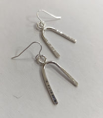 Sterling Silver wishbone earrings