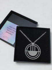 Large circle necklace