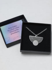 Moon semi-Circle necklace