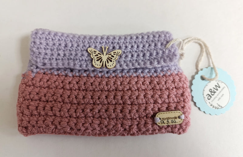 Crochet large purse - different colours available