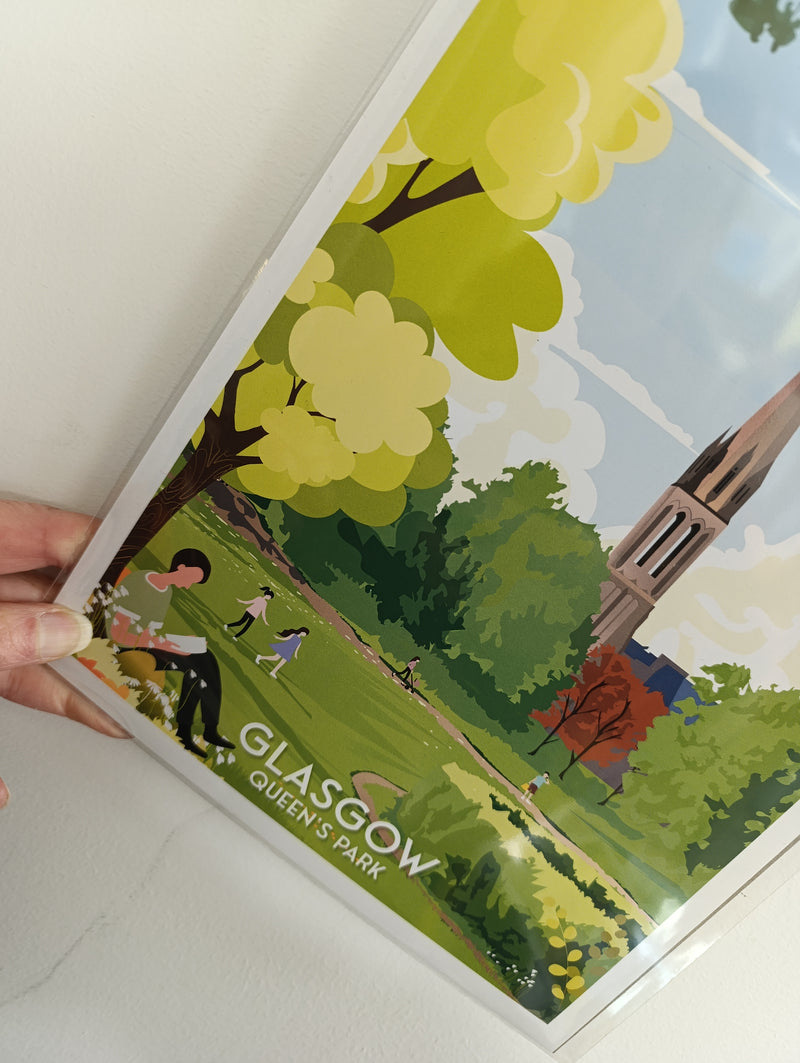 Queen's Park, Glasgow - A4 travel poster print