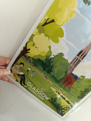 Queen's Park, Glasgow - A4 travel poster print
