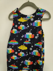 Romper suit - rainbow submarines (2-3 years)